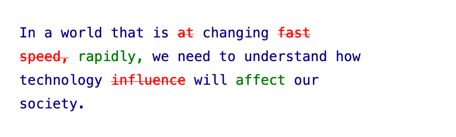 Improving texts with Artificial Intelligence